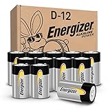 Energizer Alkaline Power D Batteries (12 Pack), Long-Lasting Alkaline Size D Batteries - Packaging May Vary