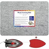 MOHOM 17' x 13.5' Wool Pressing Mat 100% New Zealand Felted Wool Ironing Mat Pad Blanket for Quilter, Sewing, Quilting Supplies and Notions