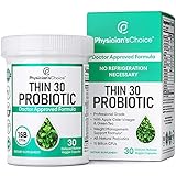 Physician's CHOICE Probiotics for Weight Management & Bloating- 6 Probiotic Strains - Prebiotics - ACV - Green Tea & Cayenne - Supports Gut Health - Weight Management for Women & Men - 30 ct