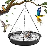Hanging Bird Bath Hanging Bird-Feeder - CARGEN Garden Bird Bat Bird Feeder Plate Hanging Tray Bird Bath Tray Hanging Bird Water or Bird Seed hanging bird baths for outdoors