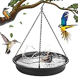 Bird Bath Hanging Bird-Feeder - CARGEN Garden Bird Bat Bird Feeder Plate Hanging Tray Bird Bath Tray Hanging Bird Water or Bird Seed Hanging Bird Baths for Outdoors