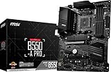 MSI B550-A PRO ProSeries Motherboard (AMD AM4, DDR4, PCIe 4.0, SATA 6Gb/s, M.2, USB 3.2 Gen 2, HDMI/DP, ATX)