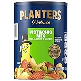 PLANTERS Pistachio Lovers Nut Mix with Pistachios, Almonds & Cashews, 1.12 lb. Canister