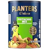 PLANTERS Pistachio Lovers Nut Mix with Pistachios, Almonds & Cashews, 1.12 lb. Canister