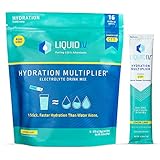 Liquid I.V. Hydration Multiplier - Lemon Lime - Powder Packets | Electrolyte Drink Mix | Easy Open Single-Serving | Non-GMO | 16 Stick