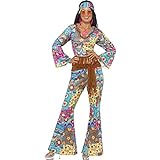 Smiffys Hippy Flower Power Costume, S mall, US Size 6-8