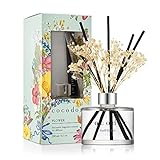 COCODOR Preserved Real Flower Reed Diffuser/April Breeze / 6.7oz(200ml) / 1 Pack/Reed Diffuser Set, Oil Diffuser & Reed Diffuser Sticks, Home Decor & Office Decor, Fragrance and Gifts