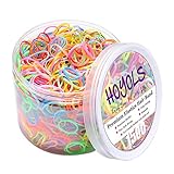 HOYOLS Elastic Hair Ties Hair Rubber Bands Ponytail Holders for Women Girls Thin Small Hair Elastics 1500 Piece Pack