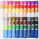 Simthread All Purpose Sewing Thread, 80 Spools Assorted Colors Each 400 Yards of Polyester Threads for Sewing Machine, Sewing Machine Supplies for Beginners, Hand Stitching, Quilting, Serger