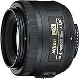 Nikon 35mm f/1.8G AF-S DX Lens for Nikon DSLR Cameras (Renewed)
