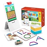 Osmo - Little Genius Starter Kit for Fire Tablet + Early Math Adventure - Valentine Toy - 6 Educational Games-Counting, Shapes & Phonics-STEM Gifts-Ages 3 4 5(Tablet Base Included)