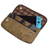 Hide & Drink, Waxed Canvas Switch Compatible Carrying Case, Urban Travel Pouch, Soft Storage Bag, Scratch & Bump Protection, Minimalist Essentials Handmade Includes 101 Year Warranty :: Fatigue