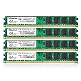 8GB Kit (4x2GB) DDR2 800 Udimm RAM, ROYEMAI DDR2-800 mhz PC2-6400 /PC2-6400U DDR2 2GB 1.8V CL6 240 Pin Non-ECC Unbuffered Desktop RAM Memory Modules