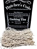Rotisserie Elastic and Cotton Blend - Stretchy Twine - Food Grade - Heat Safe - Cooking Ties - Poultry Loops - 50 Pack