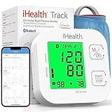 iHealth Track Smart Upper Arm Blood Pressure Monitor with Wide Range Cuff That fits Standard to Large Adult Arms, Bluetooth Compatible for iOS & Android Devices