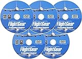 FlightGear Flight Simulator 2022 X Premium DELUXE Edition Flight Sim 5 Disc DVD CD Set Compatible with Microsoft Windows 11 10 8.1 8 7 Vista PC & Mac OS | 600+ Aircraft & FULL Worldwide Scenery!