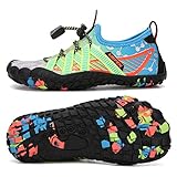 UBFEN Water Shoes for Kids Boys Girls Aqua Socks Barefoot Beach Sports Swim Pool Quick Dry Lightweight Toddler Little Big Kid Baby