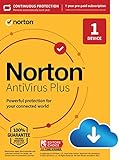 Norton AntiVirus Plus 2023 , Antivirus software for 1 Device with Auto-Renewal - Includes Password Manager, Smart Firewall and PC Cloud Backup [Download]