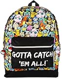 Vanilla Underground Pokemon Gamer School Backpack | Adjustable Straps | Unisex Design | Dynamic Pokémon-Themed | Multiple Pockets