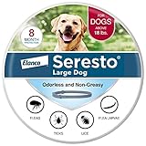 Seresto Large Dog Vet-Recommended Flea & Tick Treatment & Prevention Collar for Dogs Over 18 lbs. | 8 Months Protection