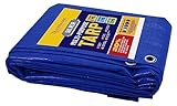 Tarp Cover Blue Waterproof Great for Tarpaulin Canopy Tent, Boat, RV Or Pool Cover!!! (Standard Poly Tarp)