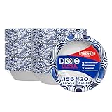 Dixie Ultra, Large Paper Bowls, 20 Oz, 26 Count (Pack of 6), Microwave Safe, Compostable, Disposable Bowls Great For Breakfast, Lunch, And Dinner Meals