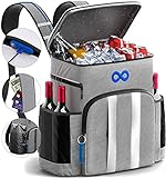 54 Cans Patent Pending Backpack Cooler - Everlasting Comfort Beach Cooler Backpack Insulated Leak Proof - Soft Cooler Bag for Picnic, Camping, & Lunch - Sandproof, Water-Resistant, Lightweight