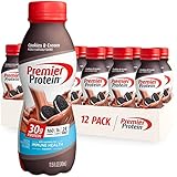 Premier Protein Shake, Cookies & Cream, 30g Protein, 1g Sugar, 24 Vitamins & Minerals, Nutrients to Support Immune Health 11.5 fl oz (12 Pack)