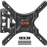 ELIVED UL Listed TV Wall Mount for Most 26-55 Inch TVs, Swivel and Tilt Full Motion TV Mount with Single Stud Perfect Center Design, Wall Mount TV Bracket Max VESA 400x400mm, Holds up to 88 lbs.