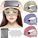 VR Mask for Oculus Quest 2 Accessories,Oculus Sweat Guard for Quest 2,VR Oculus Face Cover with Adjustable Sizes HMD Padding VR Sweat Band(3pcs)