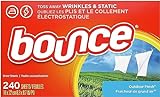 Bounce Dryer Sheets Laundry Fabric Softener, Outdoor Fresh, 240 Count