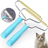 Upunroot Pro Pet Hair,Cleaner Pro Pet Hair Remover,Fabric Shaver by BSIWWO,Pet Hair Remover for Couch,Lint Shaver,Carpet Rake,Dog Hair Remover and Cat Hair Remover(2pack-Blue)