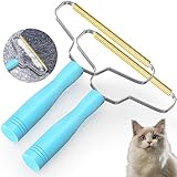 Upunroot Pro Pet Hair,Cleaner Pro Pet Hair Remover,Fabric Shaver by BSIWWO,Pet Hair Remover for Couch,Lint Shaver,Carpet Rake,Dog Hair Remover and Cat Hair Remover(2pack-Blue)