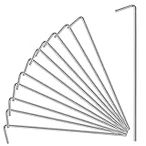 17 Pack Tent Stakes, Stakes for Outdoor Decorations, Tent Stakes Heavy Duty, Metal Stakes, Tent Garden Stakes for Gardening & Canopies, Outdoor Christmas Decorations