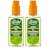 Murphy's Naturals Lemon Eucalyptus Oil Insect Repellent Spray | Plant Based, All Natural Ingredients | Mosquito and Tick Repellent for Skin + Gear | 4 Ounce Pump Spray | 2 Pack