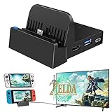 TV Docking Station for Nintendo Switch, Switch OLED, WEGWANG Portable TV Switch Dock Station Replacement for Official Nintendo Switch with HDMI and USB 3.0 Port