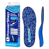 Powerstep Pinnacle Insoles - Shoe Inserts for Arch Support, Plantar Fasciitis, Pronation, Heel & Feet Pain Relief - Podiatrist-Recommended Orthotic Insoles for Women & Men (M 5-5.5, W 7-7.5)