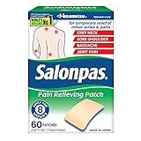 Salonpas Pain Relieving Patch for Back, Neck, Shoulder, Knee Pain and Muscle Soreness - 8 Hour Pain Relief - 60 Count
