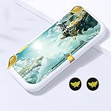 PERFECTSIGHT Protective Case Compatible with Nintendo Switch Lite | Anti-Scratch Shockproof Cover Case for Zelda Joycon, Cute Hard Shell Dockable Case with 2PCS Thumb Grips Caps, Tears of The Kingdom