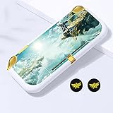 PERFECTSIGHT Protective Case Compatible with Nintendo Switch Lite | Anti-Scratch Shockproof Cover Case for Zelda Joycon, Cute Hard Shell Dockable Case with 2PCS Thumb Grips Caps, Tears of The Kingdom
