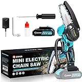 Saker Mini Chainsaw,Portable Electric Mini Chainsaw Cordless,Small Handheld Chain Saw Pruning Shears Chainsaw for Tree Branches, Courtyard and Garden(SAKER MINI CHAINSAW + 1 BATTERY)