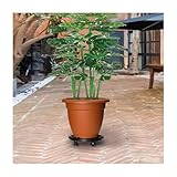 KAIHUIXING Removable Wheel Heavy-Duty Plant Trolleys - 2pcs, 11.8' Diameter, Black, Up to 374.8 lb Load Capacity 3143915