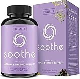 Soothe Thyroid Support for Women - Hormone Balance for Women & Adrenal Support | Metabolism Booster & Mood Enhancer | Rhodiola Supplements, Iodine, Selenium, Ashwagandha, Kelp | Adaptogens, 60 ct