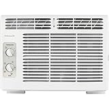 Frigidaire FFRA051WAE Window-Mounted Room Air Conditioner, 5,000 BTU with Temperature Control and Easy-to-Clean Washable Filter, in White