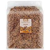 Adaman Dried Black Soldier Fly Larvae 5 LBS-100% Natural Non-GMO BSF Larvae-More Calcium Than Dried Mealworms High-Protein Chickens Treats, Food for Birds, Ducks, Repitle, Hedgehog, Bearded Dragon