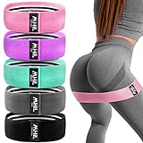 MhIL 5 Resistance Bands for Working Out - Booty Bands for Women and Men, Best Exercise Bands, Workout Bands for Workout Legs Butt Glute Squat - Stretch Gym Fitness Bands Set - Home Elastic Loops Band