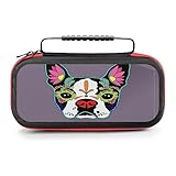 AoHanan Switch Carrying Case Mexican Art Dog Heads Switch Game Case with 20 Games Cartridges Hard Shell Travel Protection Storage Case for Console & Accessories