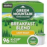 Green Mountain Coffee Roasters Breakfast Blend Single-Serve Keurig K-Cup Pods, Light Roast Coffee, 24 Count (Pack of 4)