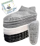 Simply Kids Toddler Socks with Grippers for Boy and Girl 1t-2t 2t-3t, Non Slip Baby Grip Socks for 12-18 18-24 Months