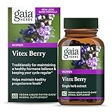 Gaia Herbs Vitex Berry (Chaste Tree) - Supports Hormone Balance & Fertility for Women - Helps Maintain Healthy Progesterone Levels to Support Menstrual Cycle Health - 60 Vegan Caps (30-Day Supply)